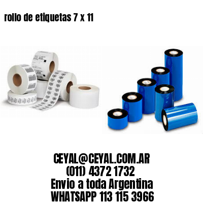 rollo de etiquetas 7 x 11