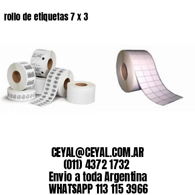 rollo de etiquetas 7 x 3