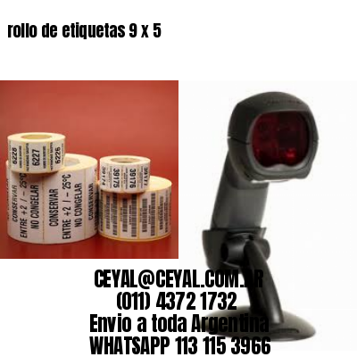 rollo de etiquetas 9 x 5