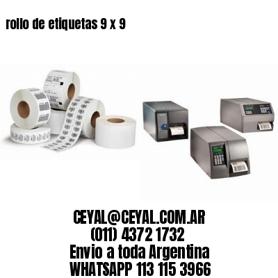 rollo de etiquetas 9 x 9