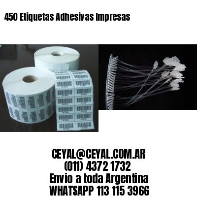 450 Etiquetas Adhesivas Impresas