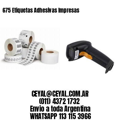675 Etiquetas Adhesivas Impresas
