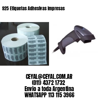 925 Etiquetas Adhesivas Impresas