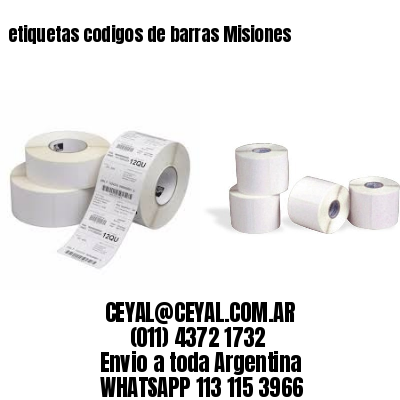 etiquetas codigos de barras Misiones