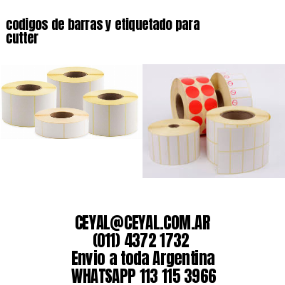 codigos de barras y etiquetado para  cutter