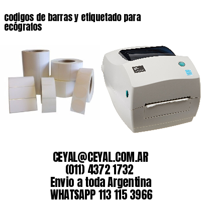 codigos de barras y etiquetado para  ecógrafos