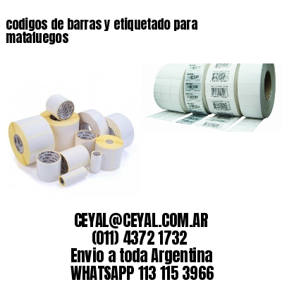 codigos de barras y etiquetado para  matafuegos