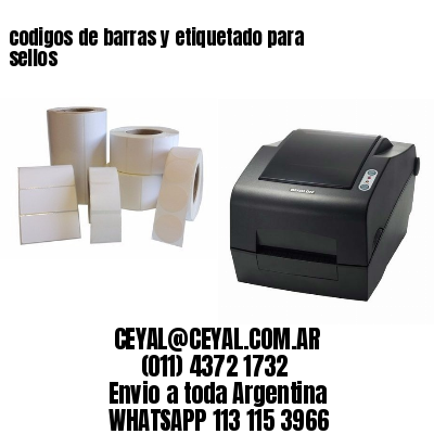 codigos de barras y etiquetado para  sellos