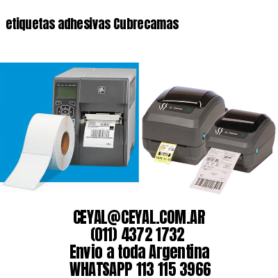 etiquetas adhesivas Cubrecamas