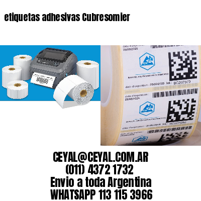 etiquetas adhesivas Cubresomier