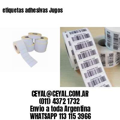 etiquetas adhesivas Jugos