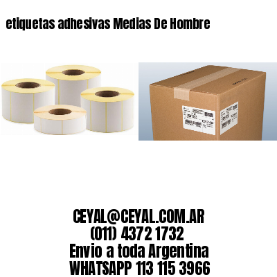 etiquetas adhesivas Medias De Hombre