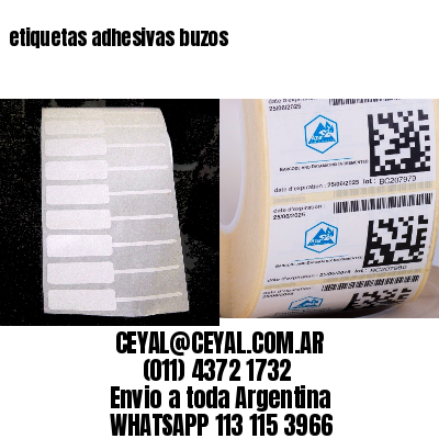 etiquetas adhesivas buzos