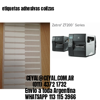 etiquetas adhesivas colizas