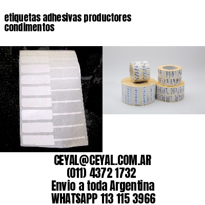 etiquetas adhesivas productores condimentos
