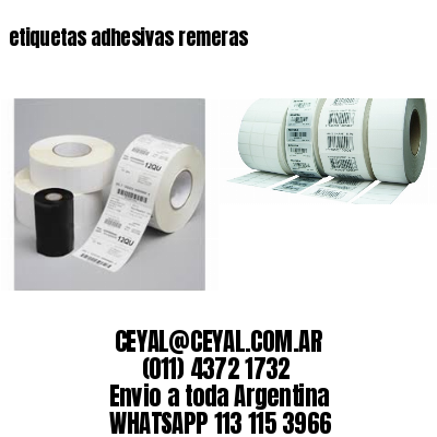 etiquetas adhesivas remeras
