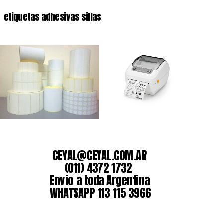 etiquetas adhesivas sillas