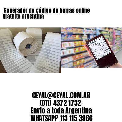  Generador de código de barras online gratuito argentina