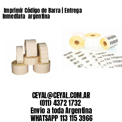  Imprimir Código de Barra | Entrega Inmediata‎ argentina