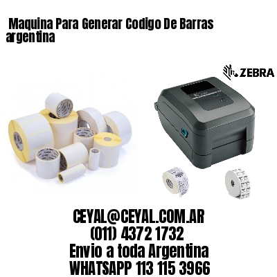  Maquina Para Generar Codigo De Barras argentina