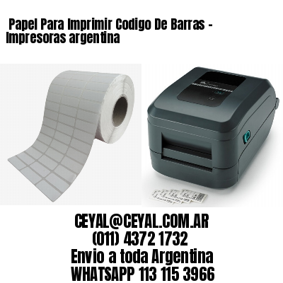  Papel Para Imprimir Codigo De Barras - Impresoras argentina