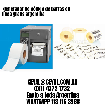  generador de código de barras en línea gratis argentina