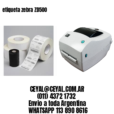 etiqueta zebra ZD500