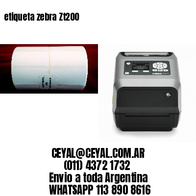 etiqueta zebra Zt200