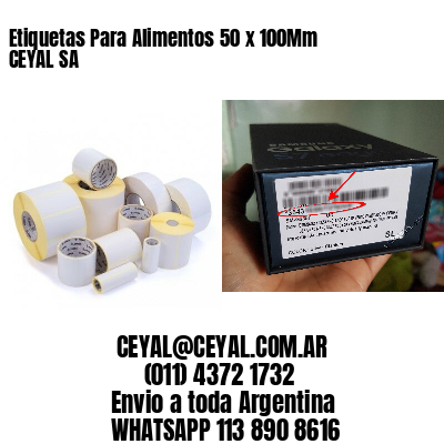 Etiquetas Para Alimentos 50 x 100Mm CEYAL SA