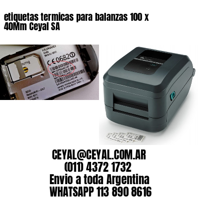 etiquetas termicas para balanzas 100 x 40Mm Ceyal SA