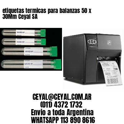 etiquetas termicas para balanzas 50 x 30Mm Ceyal SA
