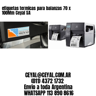 etiquetas termicas para balanzas 70 x 100Mm Ceyal SA