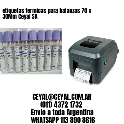 etiquetas termicas para balanzas 70 x 30Mm Ceyal SA