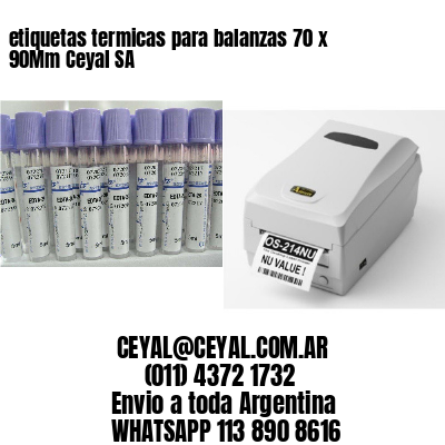 etiquetas termicas para balanzas 70 x 90Mm Ceyal SA