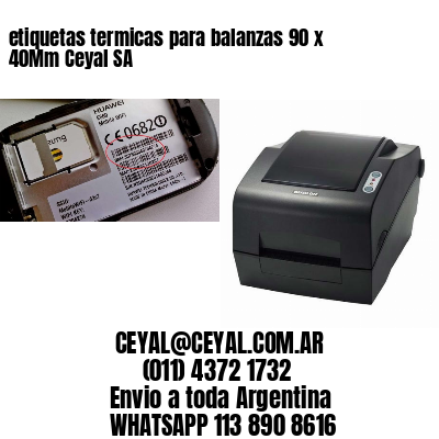 etiquetas termicas para balanzas 90 x 40Mm Ceyal SA