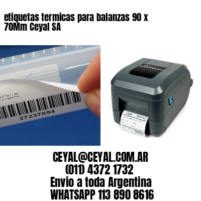 etiquetas termicas para balanzas 90 x 70Mm Ceyal SA
