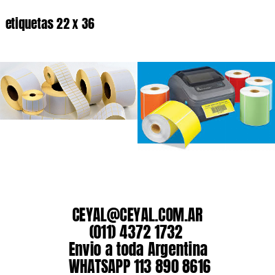 etiquetas 22 x 36