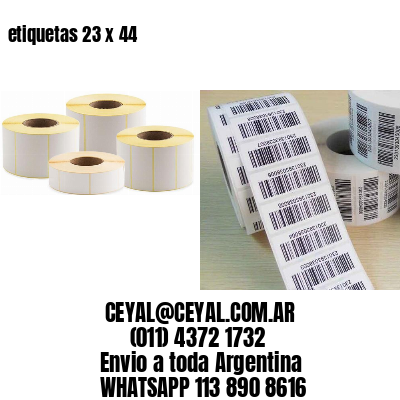 etiquetas 23 x 44