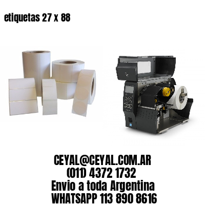 etiquetas 27 x 88