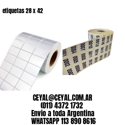 etiquetas 28 x 42