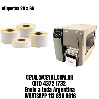 etiquetas 28 x 66