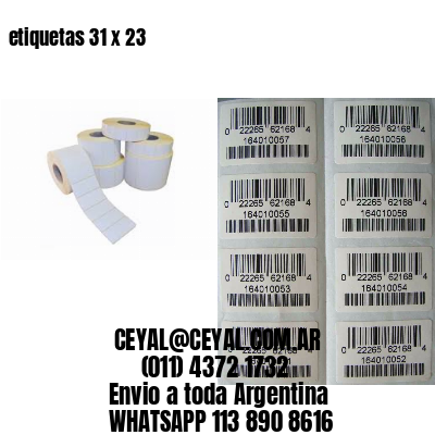 etiquetas 31 x 23