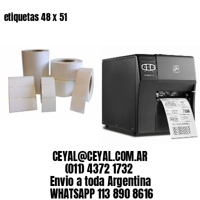 etiquetas 48 x 51