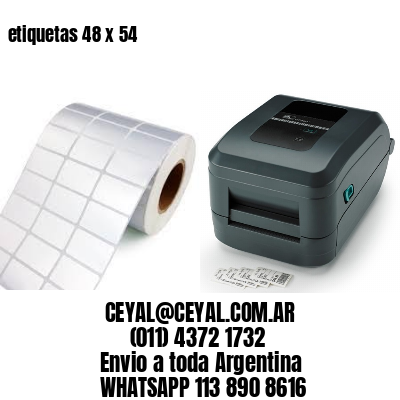 etiquetas 48 x 54