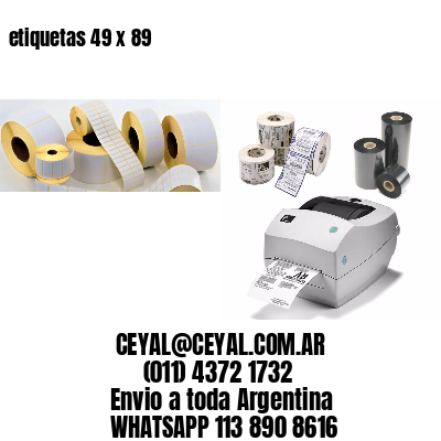 etiquetas 49 x 89