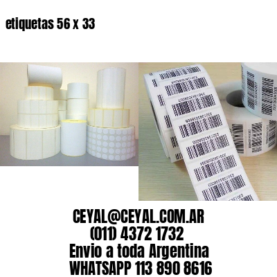 etiquetas 56 x 33