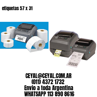 etiquetas 57 x 31