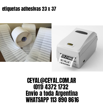 etiquetas adhesivas 23 x 37