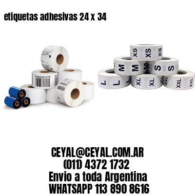 etiquetas adhesivas 24 x 34