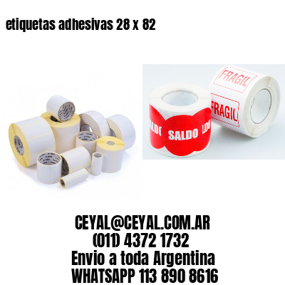 etiquetas adhesivas 28 x 82